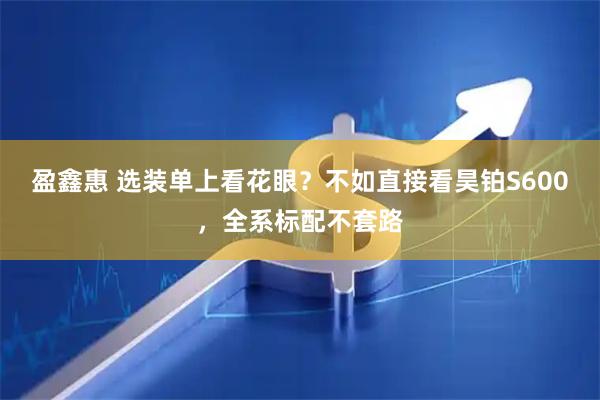 盈鑫惠 选装单上看花眼？不如直接看昊铂S600，全系标配不套路