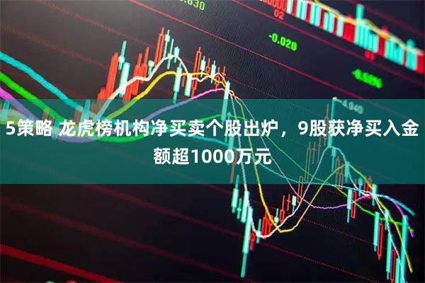 5策略 龙虎榜机构净买卖个股出炉，9股获净买入金额超1000万元